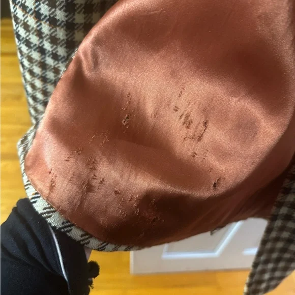 Vintage 1980’s Burberry Plaid Double-Breasted Trench Coat - wear shown in pics - Picture 9 of 15